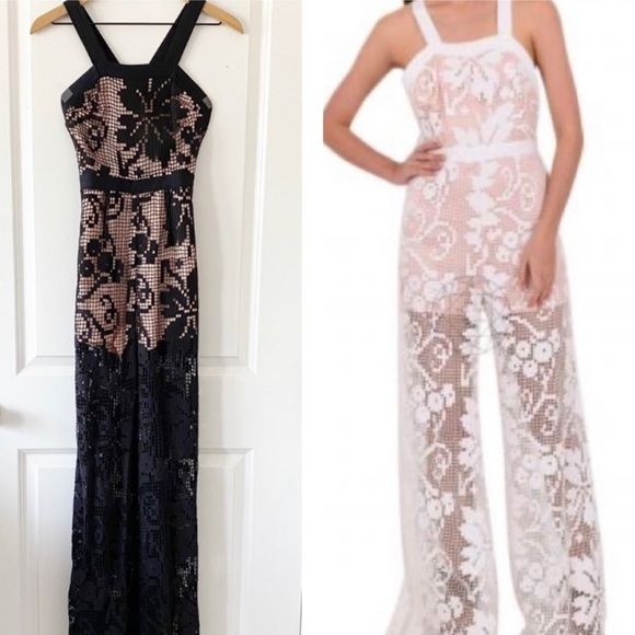 ALICE McCALL Billsberry Black Lace Side Split Hem Jumpsuit Fairy Goth - Picture 2 of 15